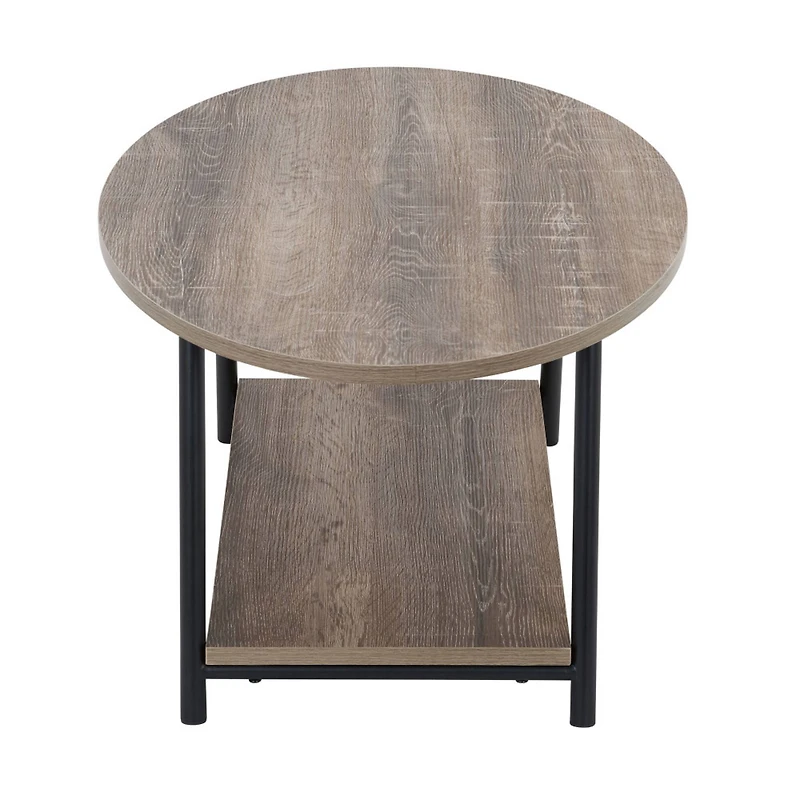 Household Essentials 39" Jamestown Oval Coffee Table