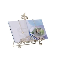 Hello Honey® Cream Finish Metal Cookbook Holder with Bird