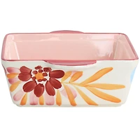 Spice by Tia Mowry 2qt. Goji Blossom Square Ceramic Baker Pan