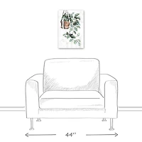 Painted Hanging Plant 12" x 18" Canvas Wall Art