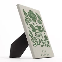 Bumblebee And Leaves Yellow 8" x 10" Tabletop Canvas