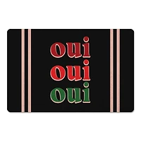 Oui Oui Oui 27" x 18" Floor Mat