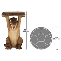 Design Toscano 20" Tyrant T-Rex Sculptural Dinosaur Side Table