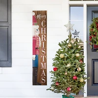 Glitzhome® 5ft. Wooden Nutcracker Porch Sign