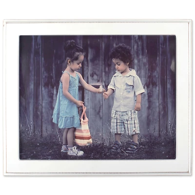 DII® Vintage White Shiplap 8" x 10" Picture Frame