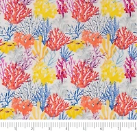 SINGER Multi Packed Coral Print Fat Quarter Ringspun Cotton Fabric