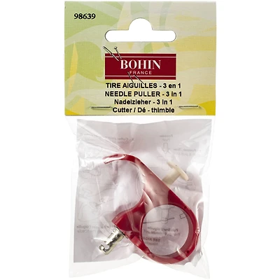Bohin Red/White 3-in-1 Needle Puller