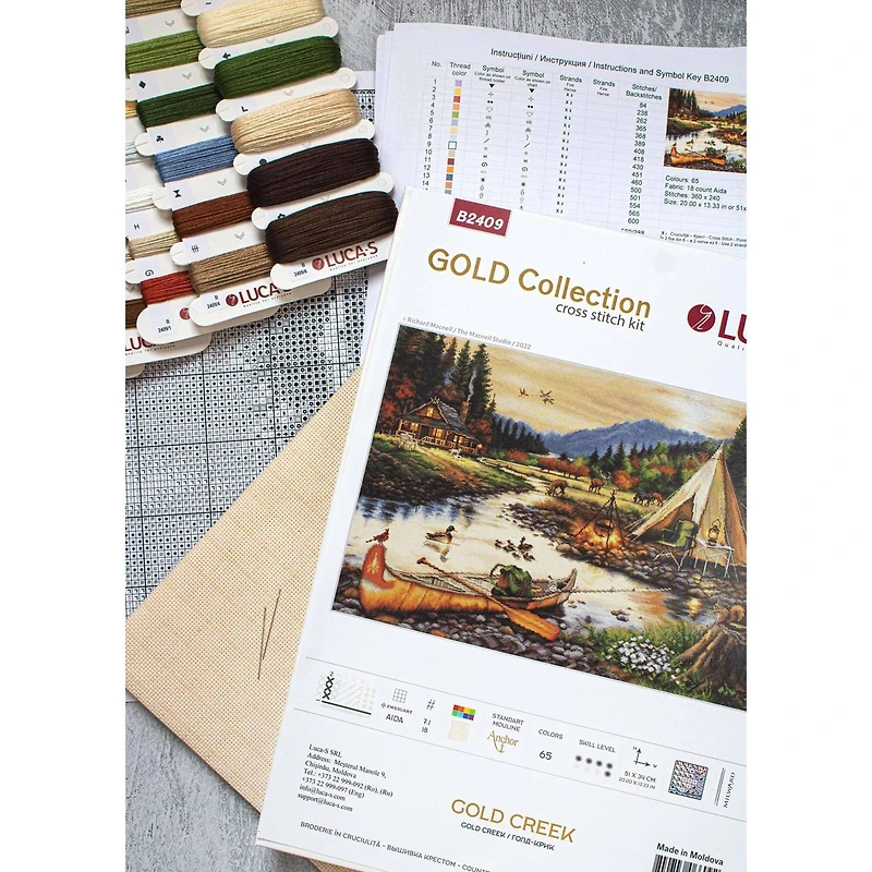 Luca-S Gold Creek Counted Cross Stitch Kit
