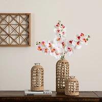 35" White Orchid Flower Stems, 3ct.