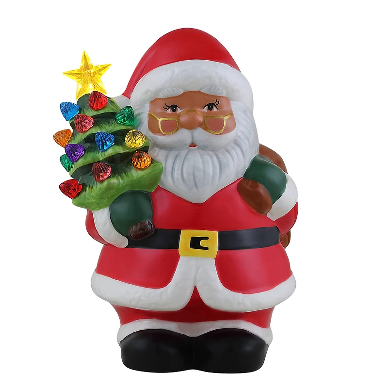 Mr Christmas 9" Nostalgic Santa Ceramic Figure