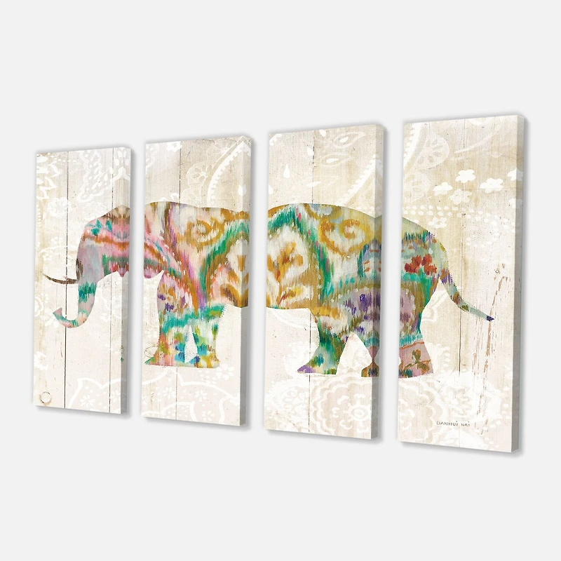 Designart - Boho Paisley Elephant II vII