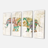 Designart - Boho Paisley Elephant II vII