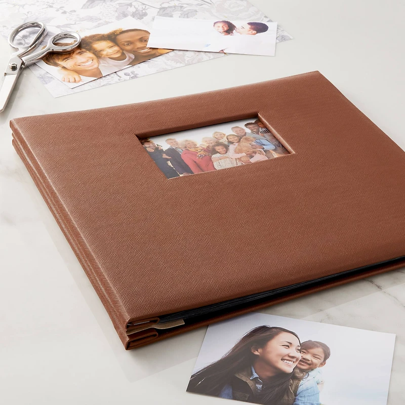 6 Pack: Brown Scrapbook Album by Recollections™, 12" x 12"
