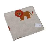 Hello Honey® Lion Print Cotton Knit Baby Blanket
