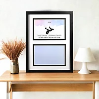 Simply Essentials™ 2 Opening 4" x 6" Black  Collage Frame with Mat by Studio Décor®
