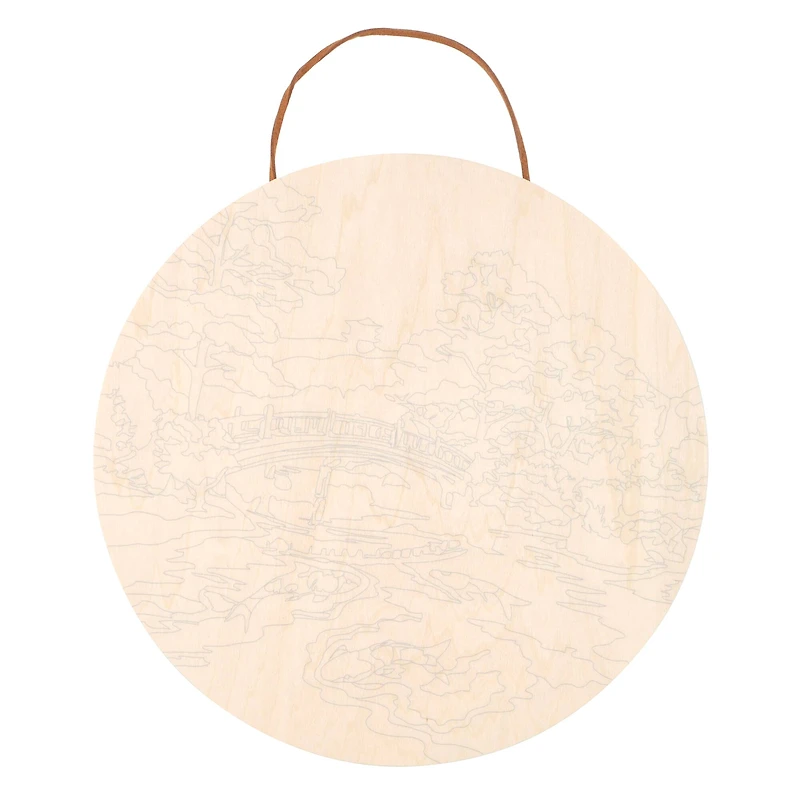 Koi Pond Paint-by-Number Plywood Surface Kit by Artist's Loft®