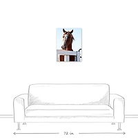Curious Horse 18" x 24" Canvas Wall Art
