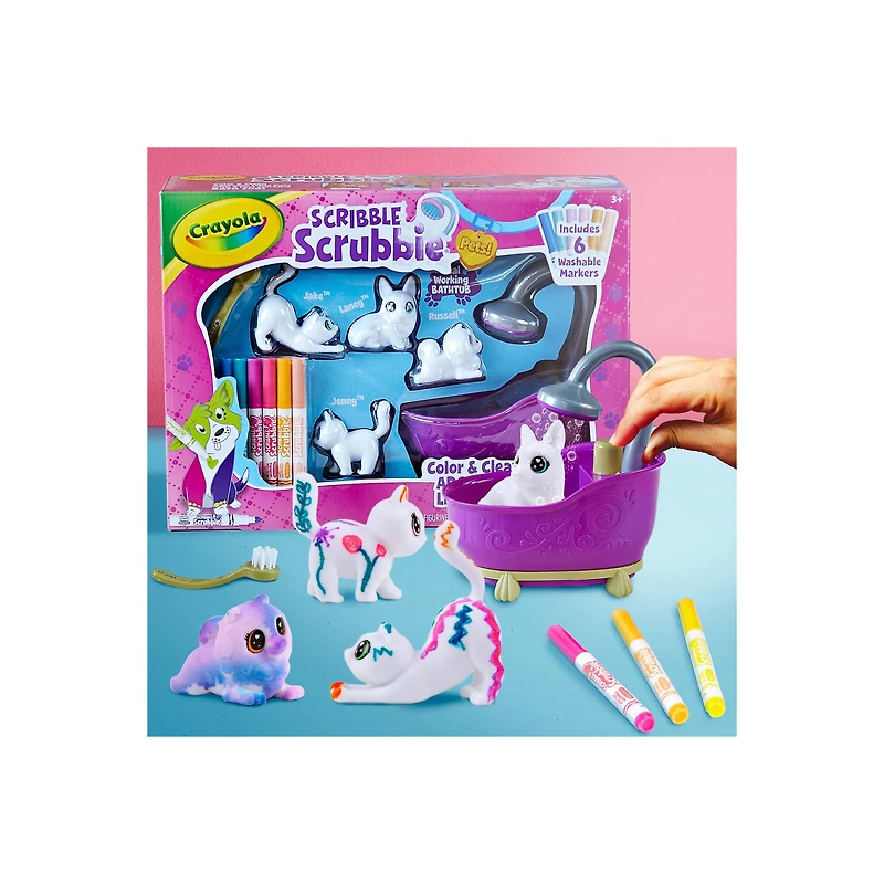 Crayola® Scribble Scrubbie Pets Purple Tub Playset