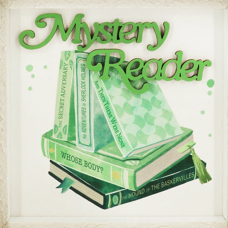 6.25" Mystery Reader Wooden Tabletop Décor by Ashland®
