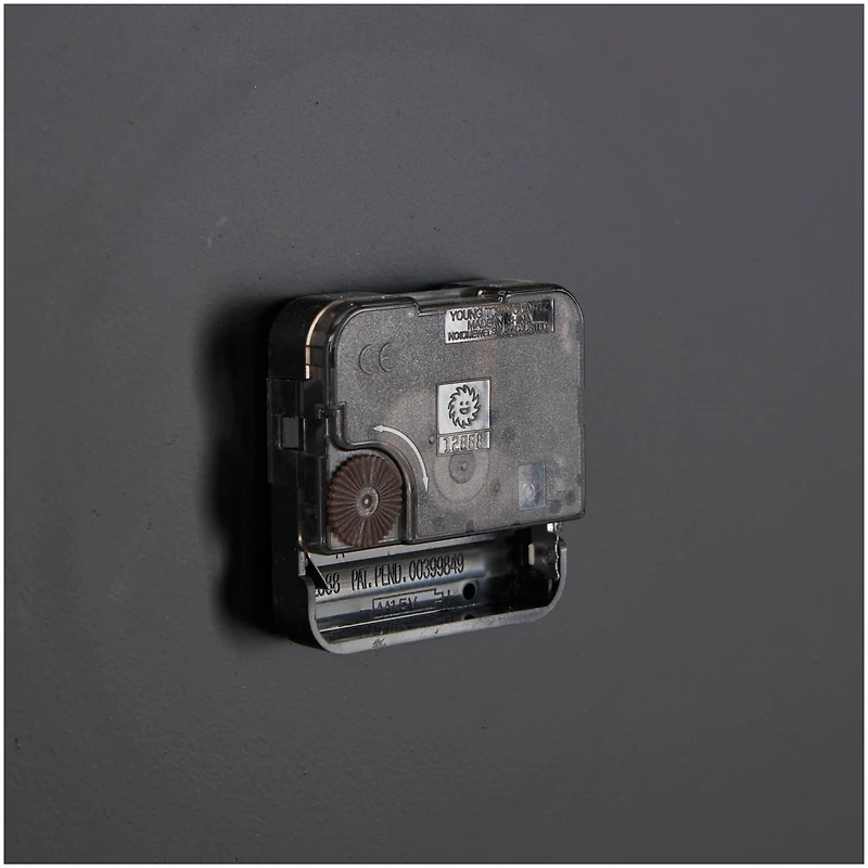 31" Modern Black & Gold Metal Wall Clock