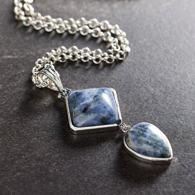 Sodalite Rhombus & Teardrop Pendant by Bead Landing™