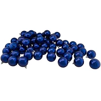 60ct Shiny Royal Blue Shatterproof Ball Ornaments