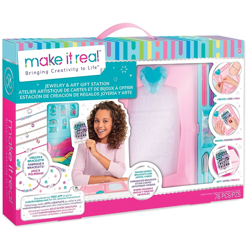 Make It Real DIY Jewelry & Art Gift Station Activity Kit