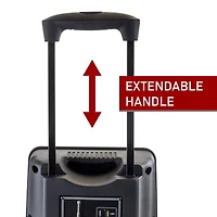 beFree Sound 12" Bluetooth Rechargeable Portable PA Party Speaker With Reactive LED Lights