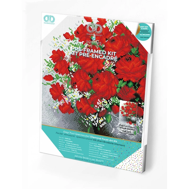Diamond Dotz® Intermediate Classic Arrangement Pre-Framed Diamond Painting Kit