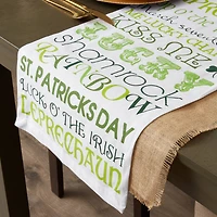 DII® 108" St Patrick's Day Print Table Runner