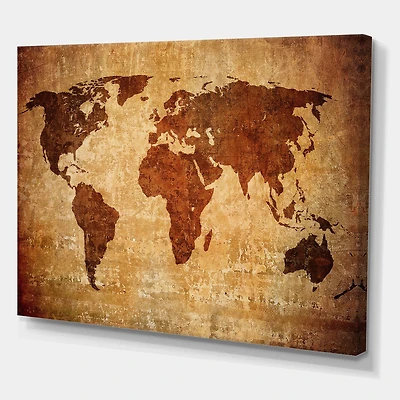 Designart - Ancient Map of The World XI