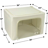 Sorbus Large Foldable & Stackable Storage Bags with Windows Set