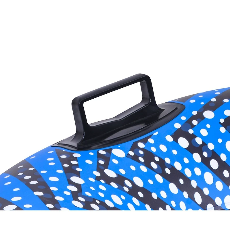 3ft. Inflatable Blue & Black Ride-On Pool Float & Snow Tube