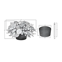 Haute Decor 22" Hydrangea Urn Filler with Adjustable Height Set
