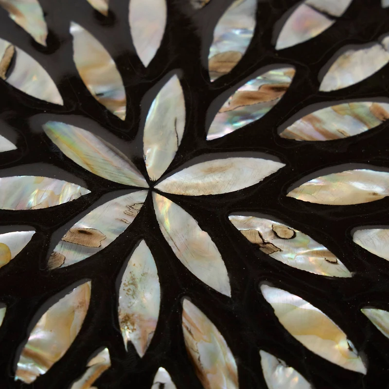 Black Mother of Pearl Geometric Box Set