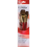 Princeton™ RealValue™ Camel Hair 3 Piece Brush Set