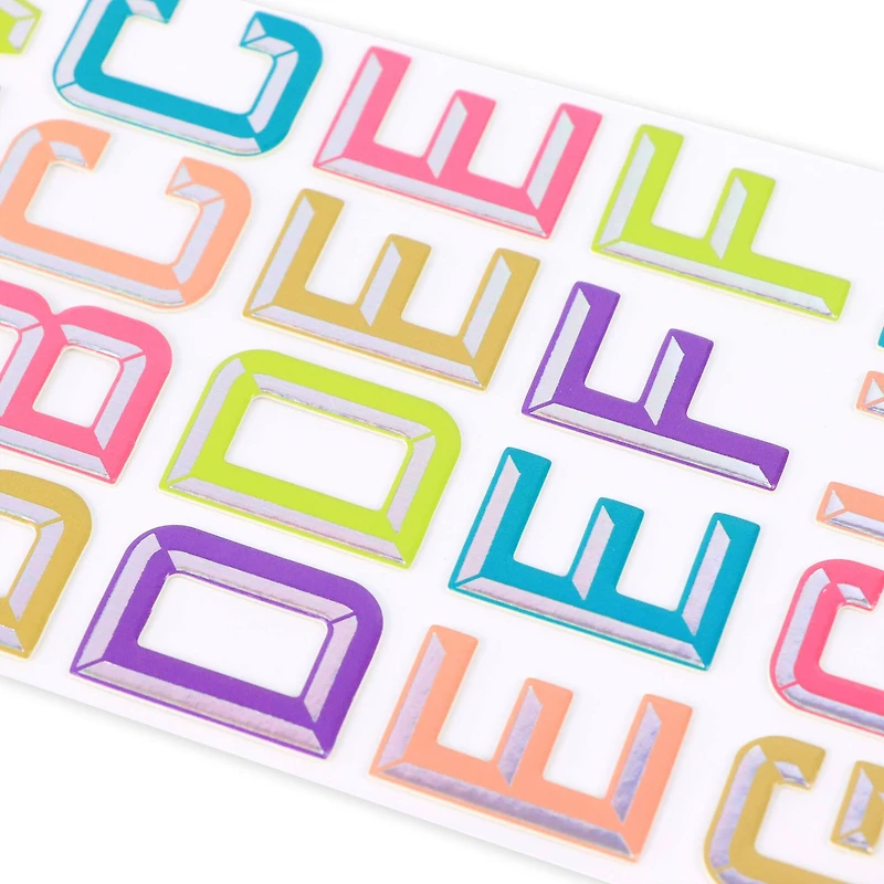 Bright Chipboard Alphabet Stickers by Recollections™
