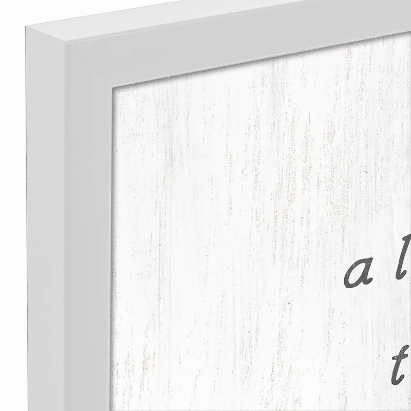 All Good Things Come from Gratitude White Framed Canvas