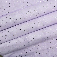 Feldman Lilac with Silver Dots Mesh