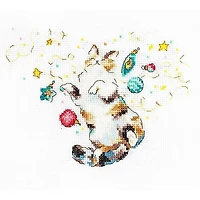 LetiStitch Cat's Happiness Counted Cross Stitch Kit