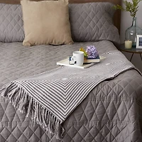 Gray Square Throw