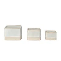 Hello Honey® Cream Ceramic Nesting Container Set