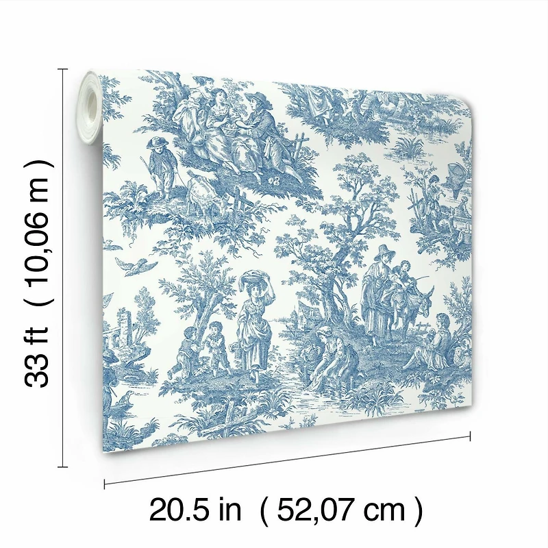 RoomMates Country Life Toile Peel & Stick Wallpaper