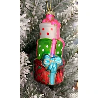 Wizardi 12" Christmas Gifts Glass Ornament