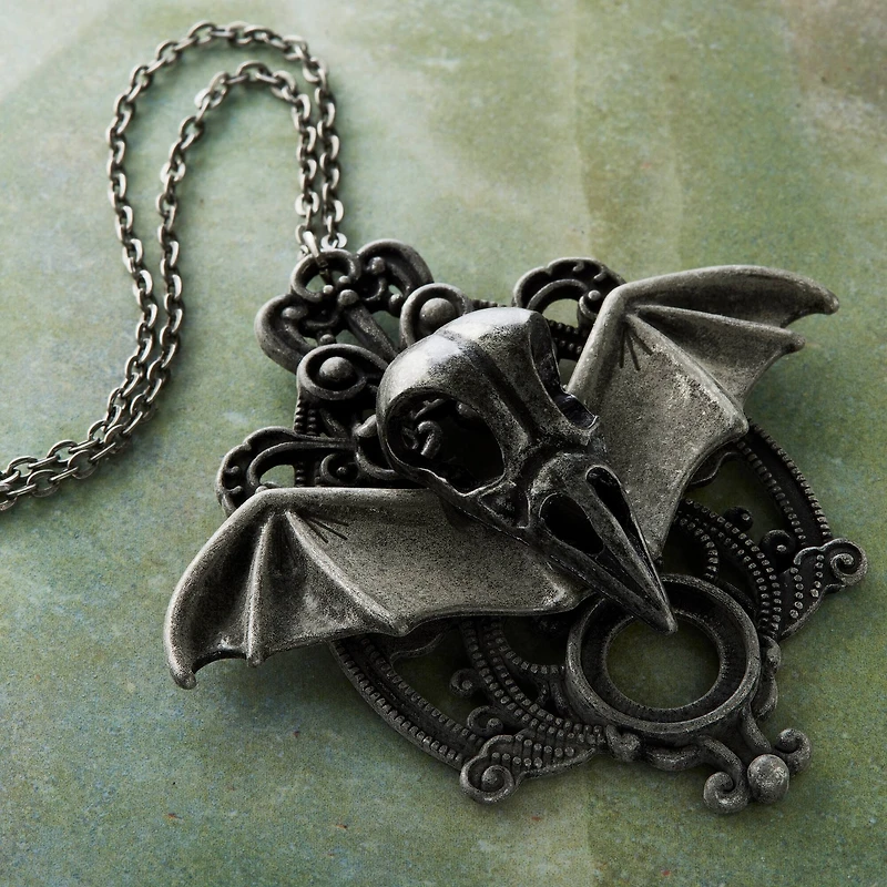 Found Objects™ Oxidized Silver Bat Pendant By Bead Landing™