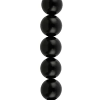Black Jasper Round Beads, 12mm by Bead Landing™