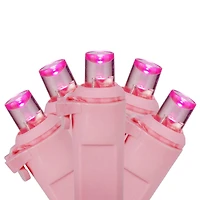 100ct. Pink LED Wide Angle Valentine's Day Pink String Lights