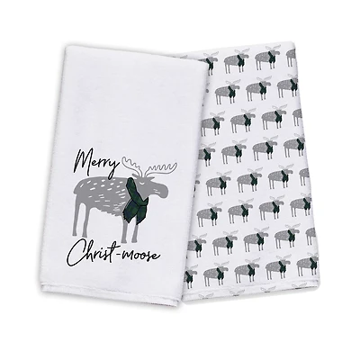 Merry Christ-moose Tea Towels - Set of 2