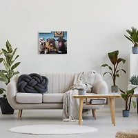 Stupell Industries Funny Dogs Playing Video Games Livingroom Pet Portrait Canvas Wall Art