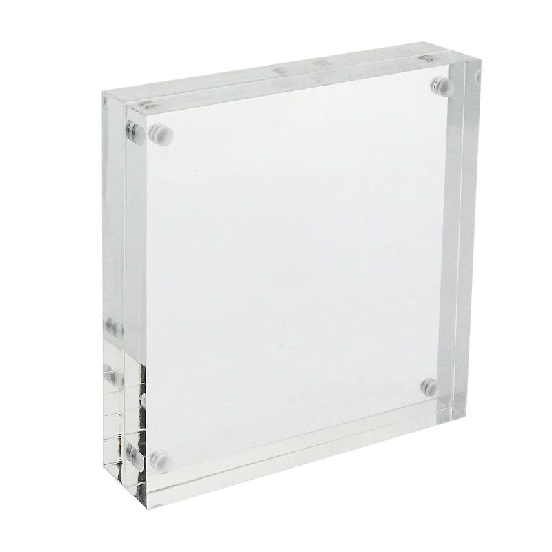 Expressions™ 4" x 4" Clear Acrylic Block Frame by Studio Décor®